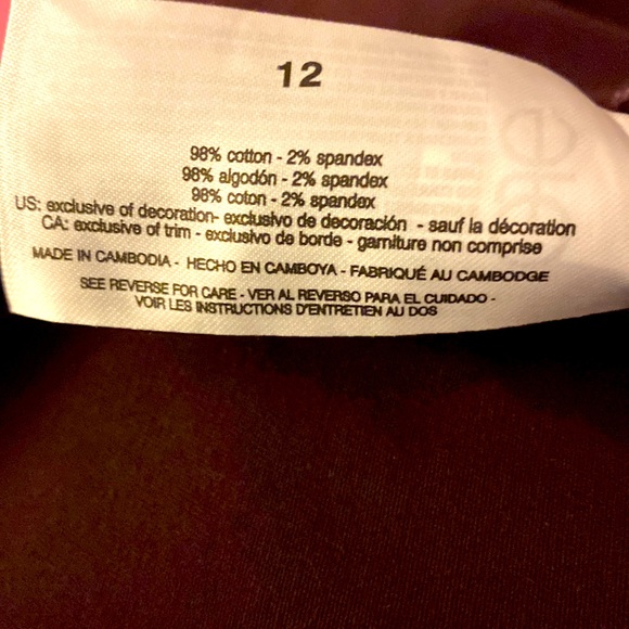 Jessica Simpson High Rise Skinny Ankle Wine Tasting Size 12 - Picture 8 of 8